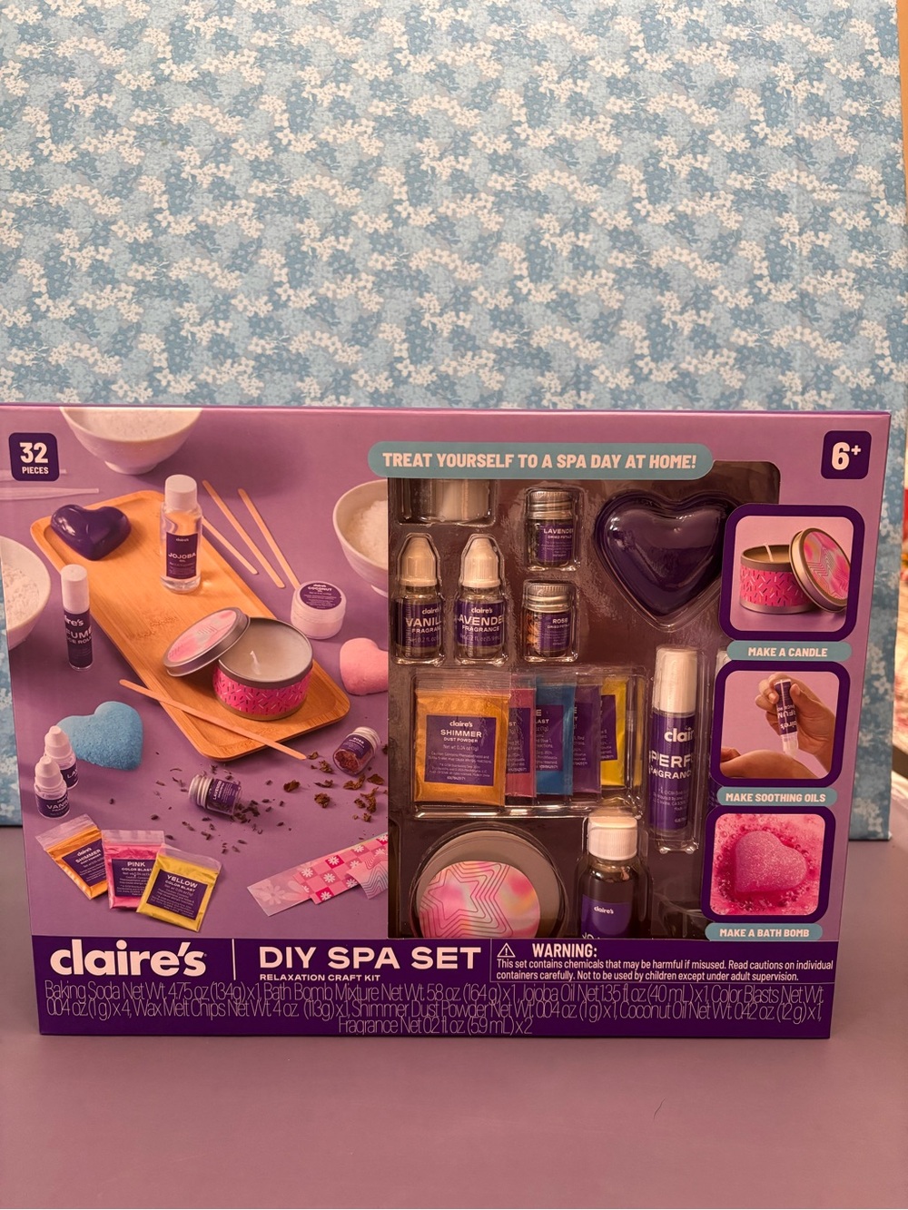 Claire's Purple DIY Spa Set for Kids
